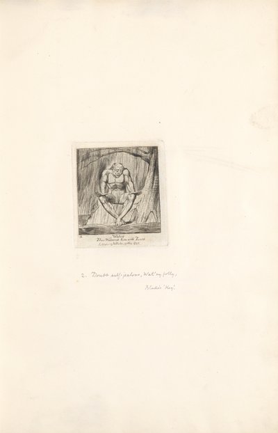 For the Sexes. The Gates of Paradise, Plate 4, Water by William Blake